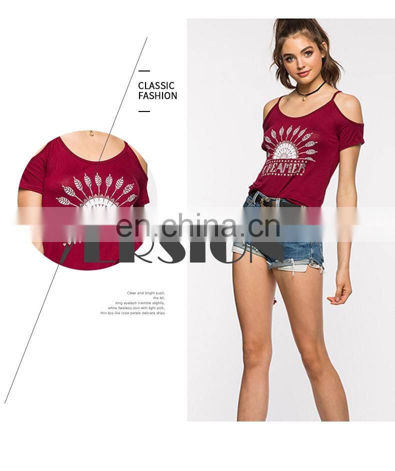 New Design round neck T-shirt Printing,Fashion T-shirt Women,T-shirt 100% Cotton