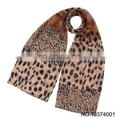 Forest leopard print chiffon long towel wholesale