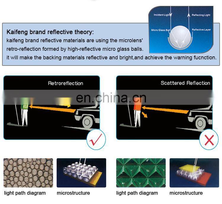 Multi coloured reflective polyester webbing with high reflective tape K-11