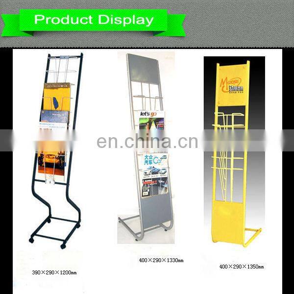 HOT! 2014 magazine display racks,paper shelf,book shelf for show