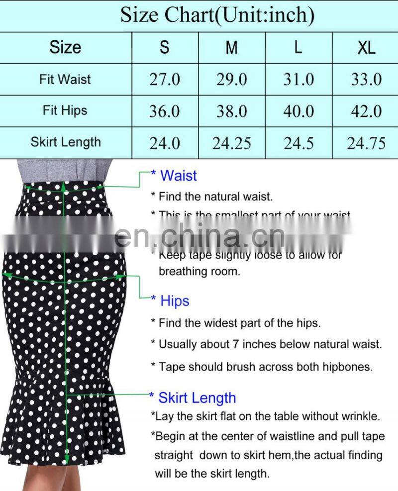 Kate Kasin Women's Shirred Detail Flower Pattern Cotton Pencil Skirt with Wide Belt KK000610-1