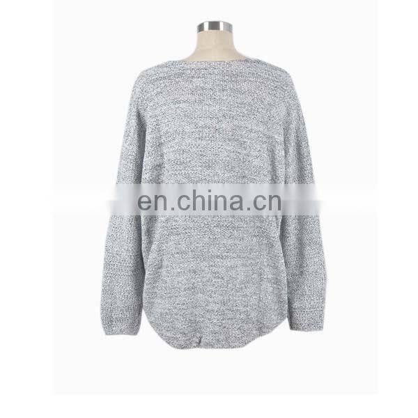 Winsun 2016 Girls Fashionable Oversized V-Neck Pullover