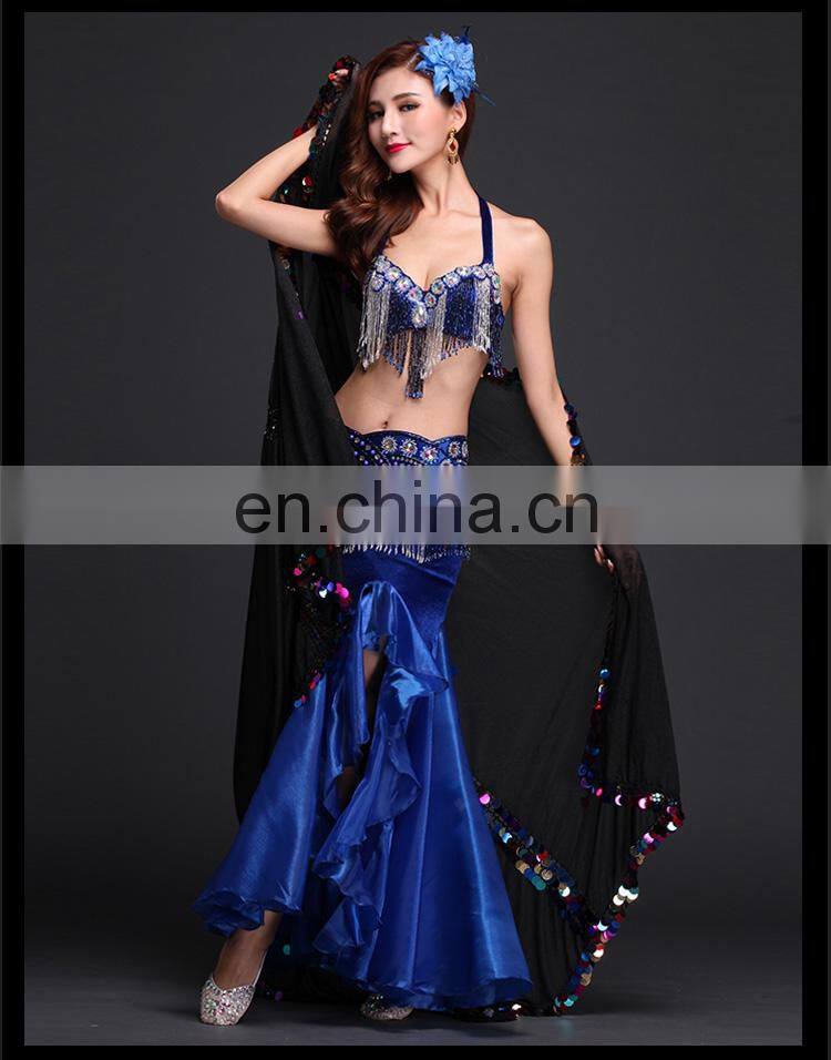 Egyptian sequins belly dance veils with size 2.14*1.5m