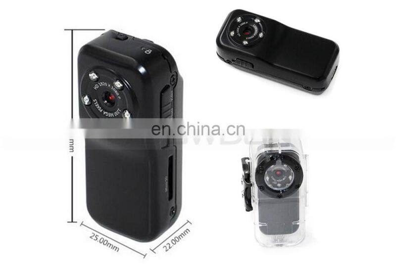 Metal bracket waterproof sport mini dv motion detection 1080P full hd super mini night vision camera