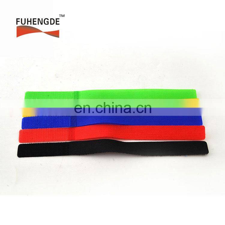 Wholesale 100 nylon hook loop punching straight magic cable tie, wire straps