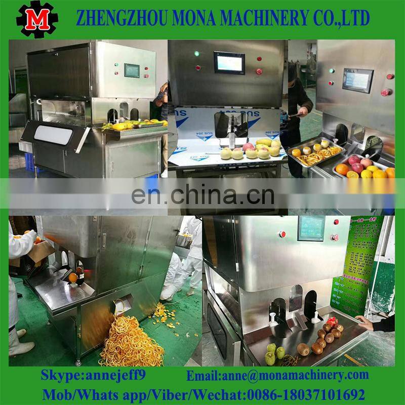 Fruit Peeling Machine for Lemon/ Orange/Melon, Auto Fruit Peeler and Cutter on Sale