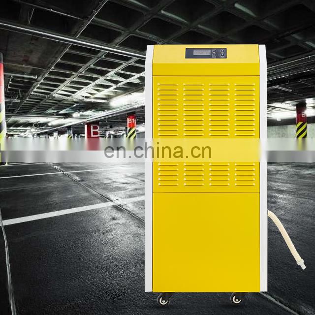 New design water tankless 90L/D R410a portable commercial dehumidifier