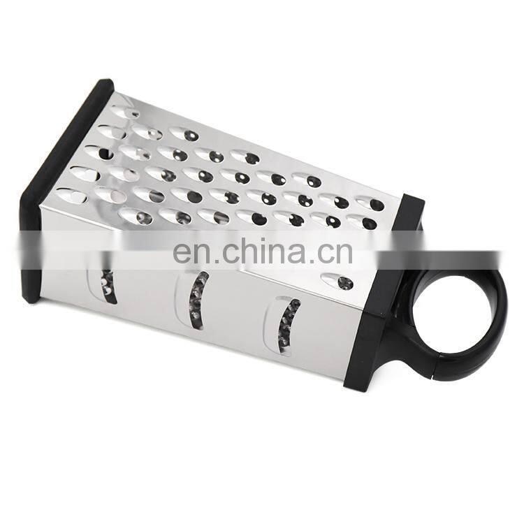 Hot sale 4 Sides Stainless Steel Professional kitchen Grater for Cheese Vegetables and Ginger