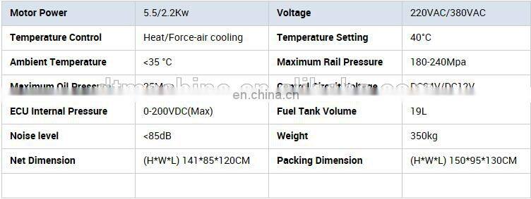 CR318 COMMON RAIL INJECTOR AND HEUI TEST BENCH FOR C7 C9 C-9