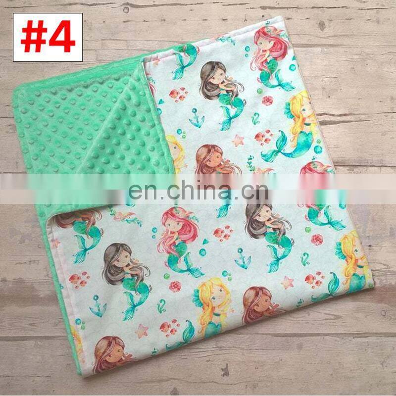 Baby flannel Blanket Cartoon Animal Toddler Spring Summer Bubbles Blanket Bedding Wrap 10Styles