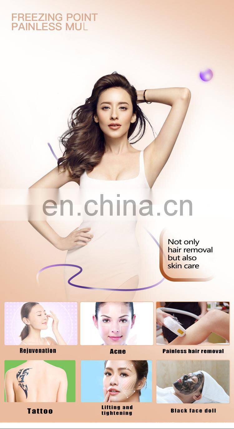 Portable 3 in 1 DPL hair removal RF skin lifting skin rejuvenation pico tattoo removal multifunctional