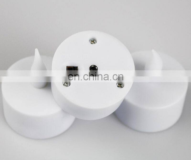 2020 amazon hot seller 6 packes electric flame design led candle rechargeable with remote for holiday decoration