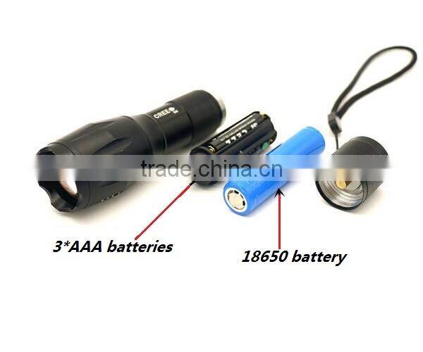 Aluminum18650/3*AAA Battery Military 1000 Lumen Best Tactical Flashlight
