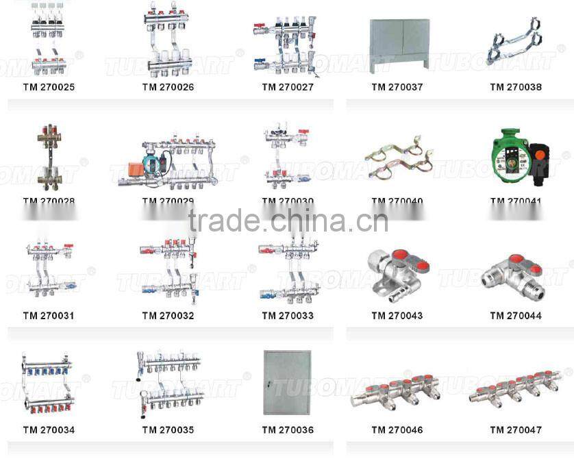 high quality Stainless steel underfloor heating manifold