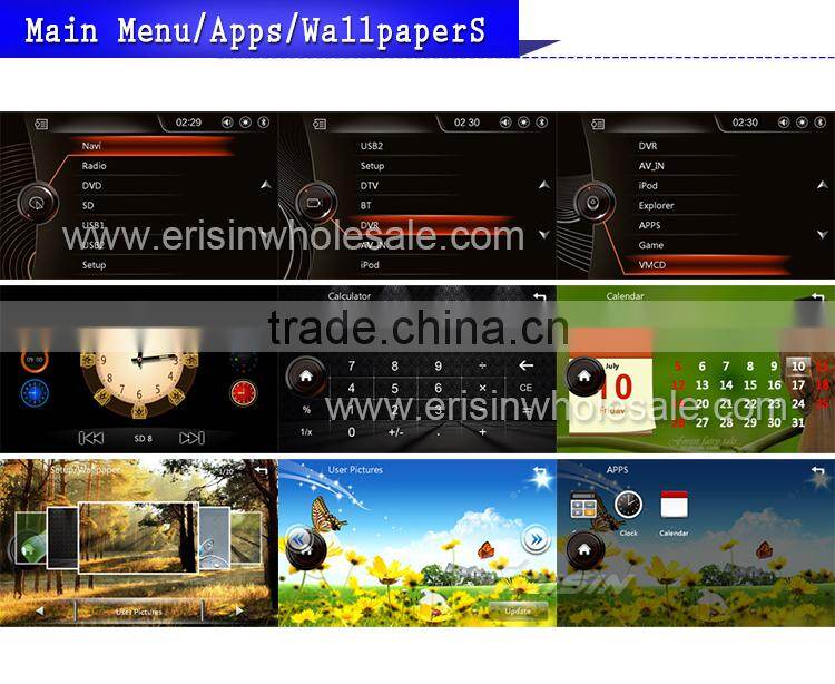 Erisin ES7153B 7" Autoradio Touch Screen 1 Din Car DVD Players GPS