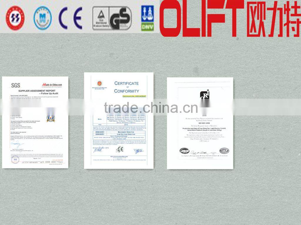 1 ton Olift electric three wheels forklift