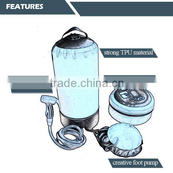 (74674) new design hot sales patent portable solar outdoor camping pressure shower
