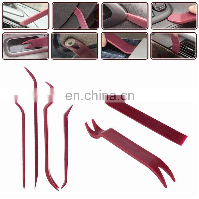 4Pcs Plastic Car Door Plastic Trim Panel Clip Remove Tool Dash Radio Installer Removal Open Pry Repair Tools
