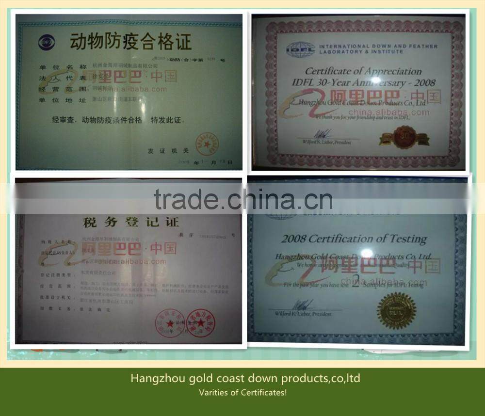 Feather duvet/stripe fabric quilt comforter/hotel bedding set