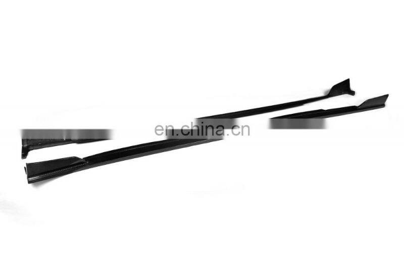 New Arrival Q50 Carbon Fiber Side Skirts Extensions for Infiniti 2014 UP