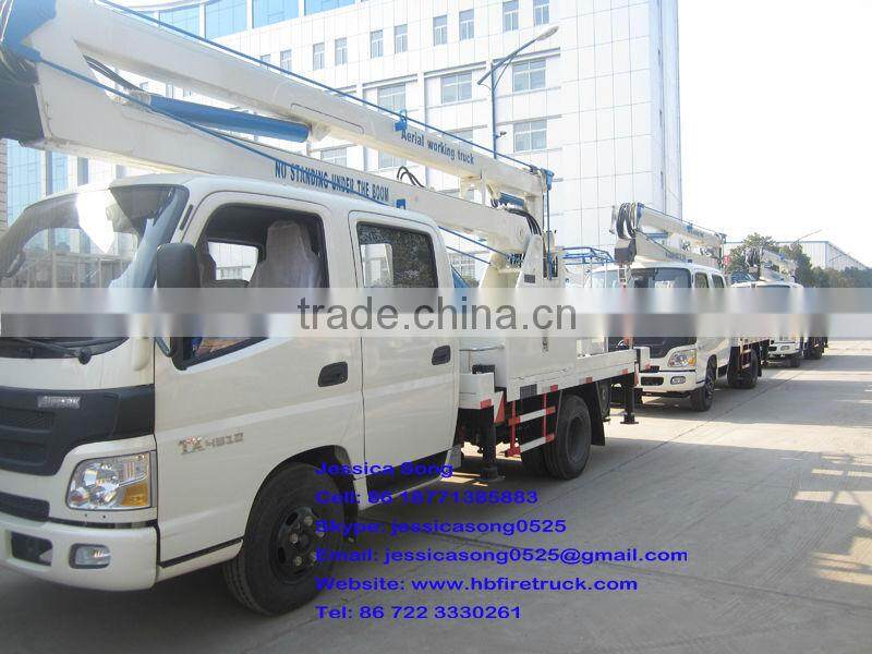 14m working height Foton Aumark man lift truck