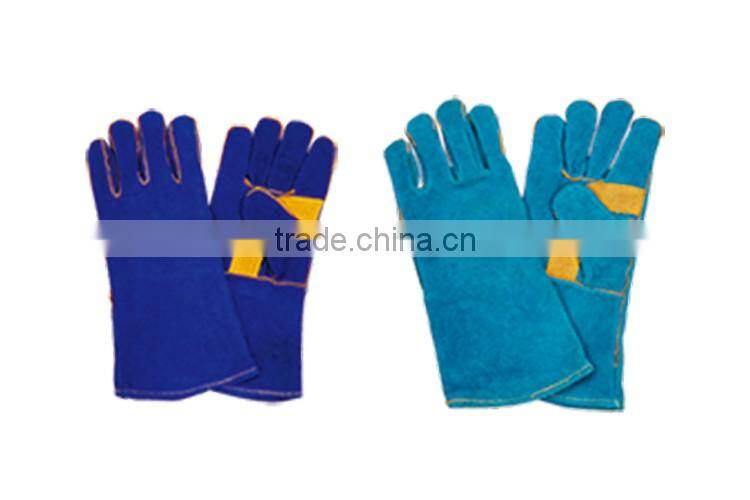 14"/16" long length high quality anti-cutting leather welding gloves manufacture LG034