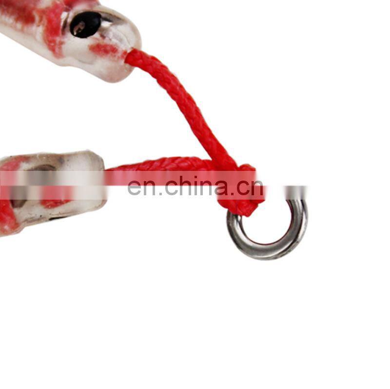 Amazon Quality Strong Stainless Steel Ring Jigging Hook Double Assist Mini Squid Jig Hook