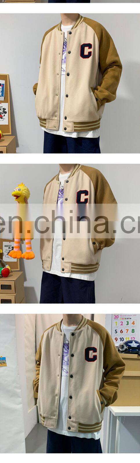 New year Christmas embroidered Mens Clothing Satin Coat Custom BomberJackets Zip Up winter Jacket