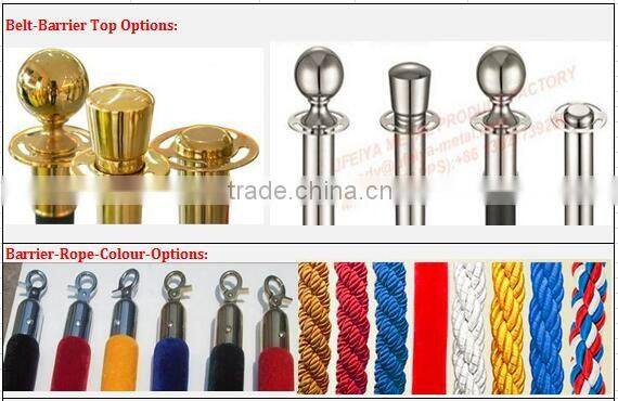 Golden Barriers-crowd control posts-queue stand-crowd control posts-queue rope barrier