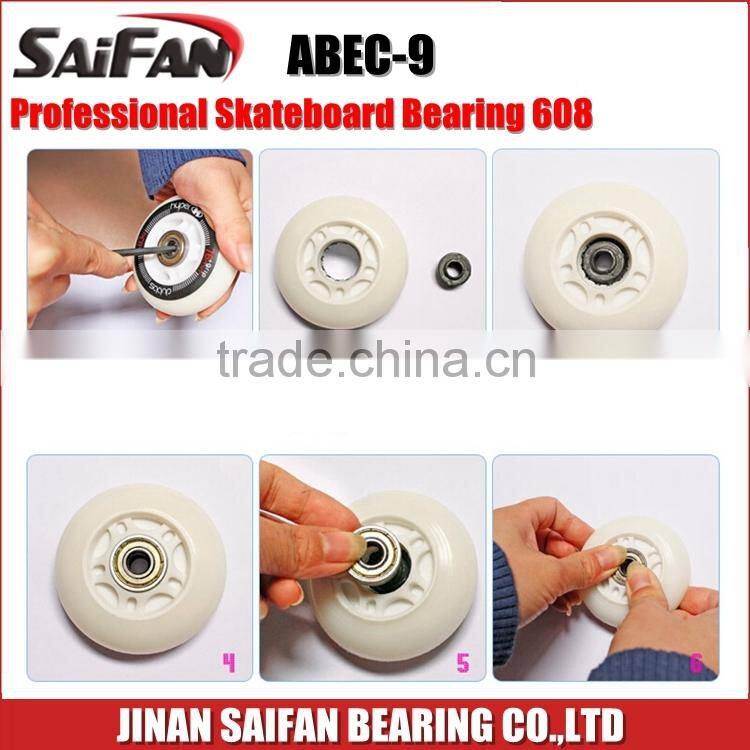 High Speed 608zz Bearing Skateboard Bearing 608 Skating Bearing 8*22*7mm