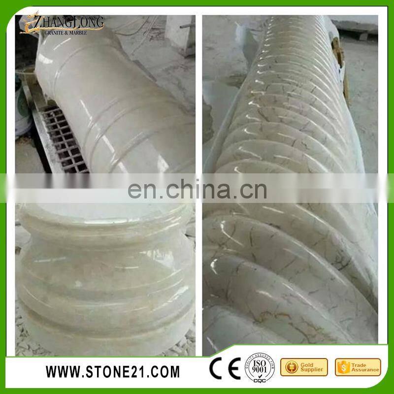marble square columns, natural stone column,