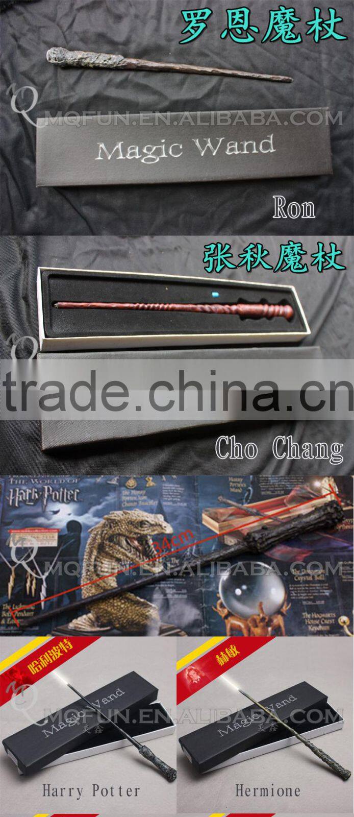 MINI QUTE high quality harry potter 8 characters magic wand with flash in box electronic toy brinquedo boyts toys NO.MQ 062