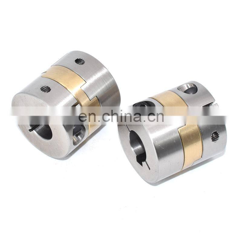 DINGJIAN Oldham coupling transmit torque rotate cnc stainless steel Bronze clamp type Coupler Model CHCBG-S
