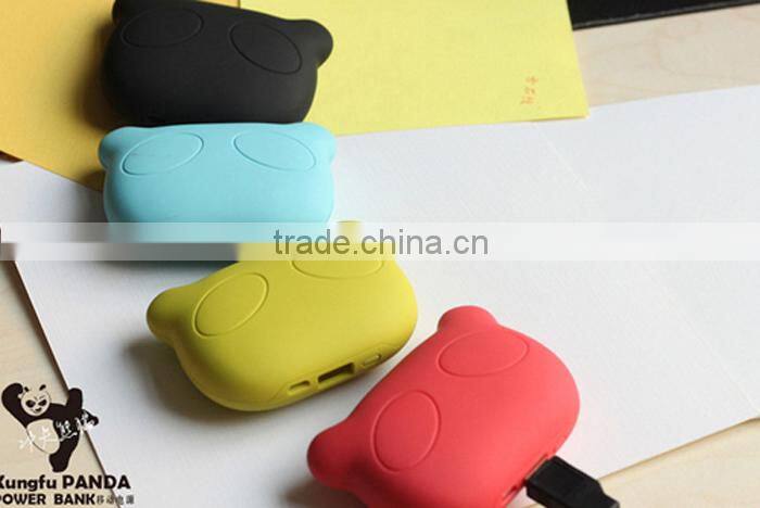 LED lighting panda 5200mah portable external battery charger for iphone