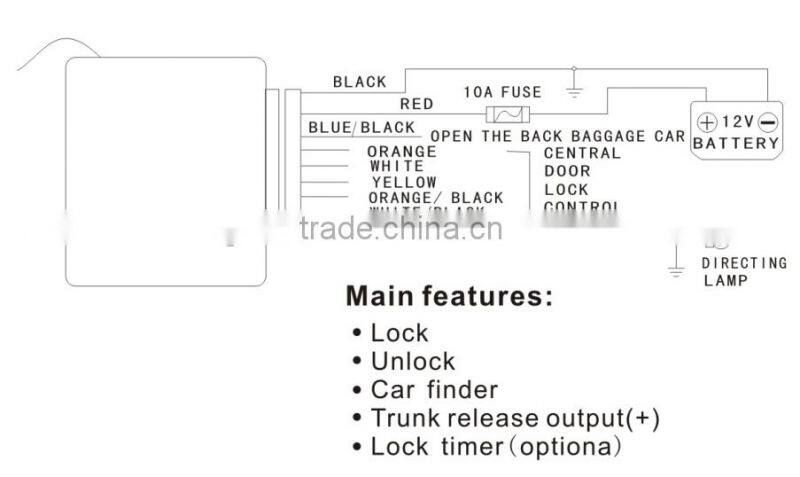Newest universal keyless entry system with competitiver price