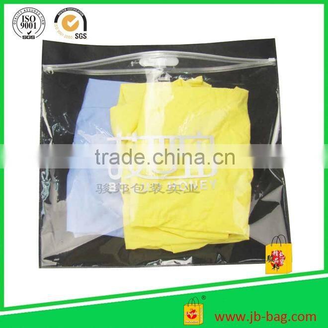 Garment/clothes packing Ziplock Red Clear Plastic Pearl Packaging Hanging Bag Accessories