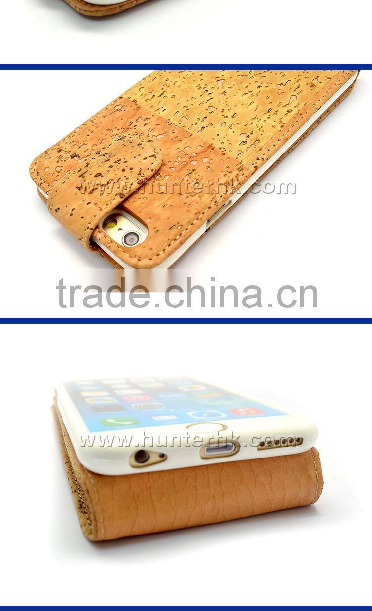 New Design Really Wooden Skin Flip Case For iPhone6