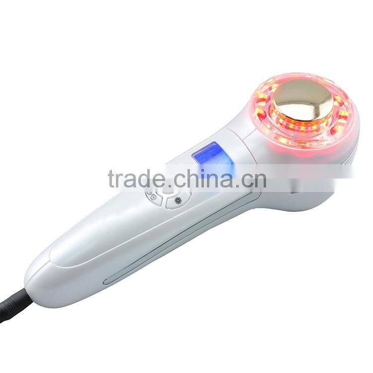 Home use 6 in 1 wrinkles acne removal hot and cold ion IPL facial beauty device