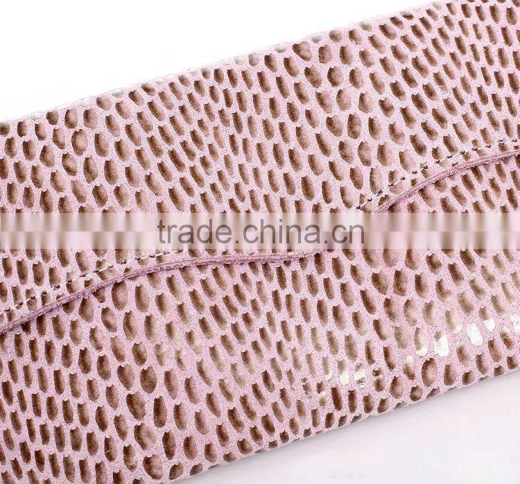 Fake snake leather women wallet