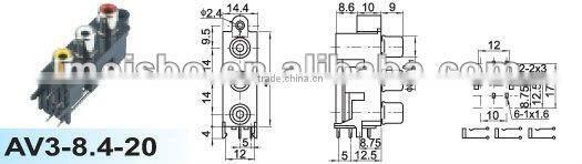 Universal female aes/ebu digital audio converter