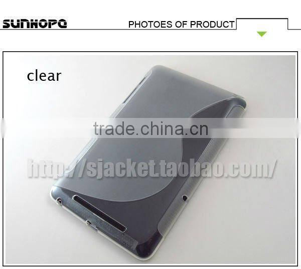 s line Tpu Gel soft pad case for google nexus 7