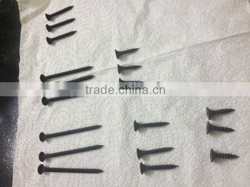 bugle head phillips black phosphated drywall screw with low price factory