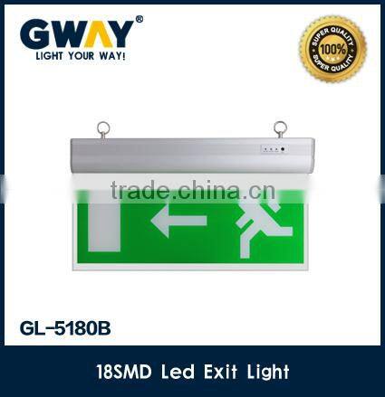 LED EXIT lights/exit sign NO.B use 3.6V600mAH rechargeable NI-CD battery