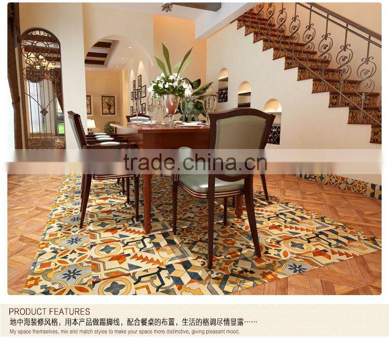 BATHROOM GLAZED CERAMIC vintage floor tiles