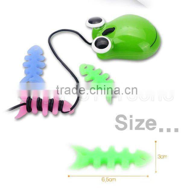 silicone headphones cable winder for Promotion gift