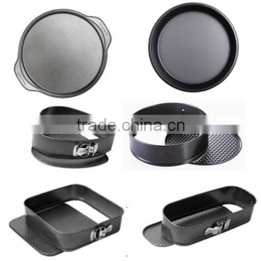 Round high quality non stick carbon steel pizza pan