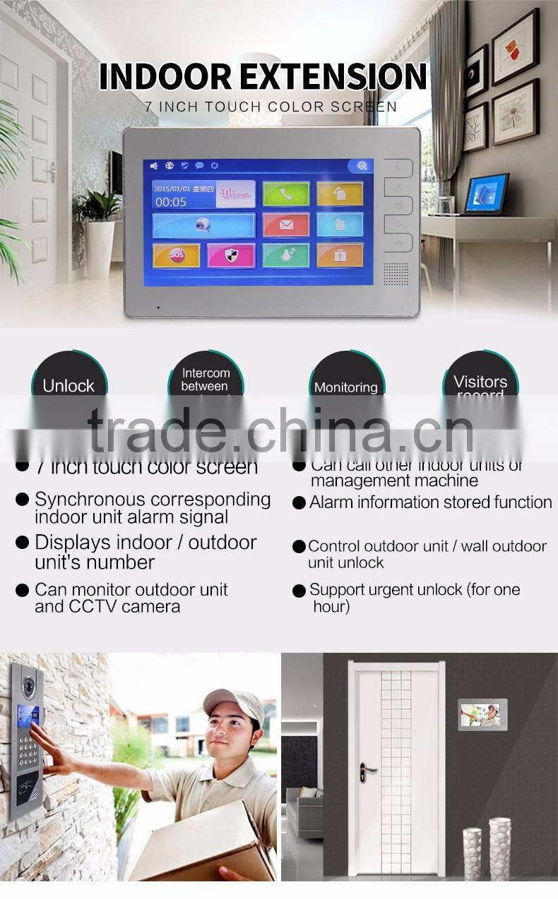 Smart multi apartment ip video intercom door phone