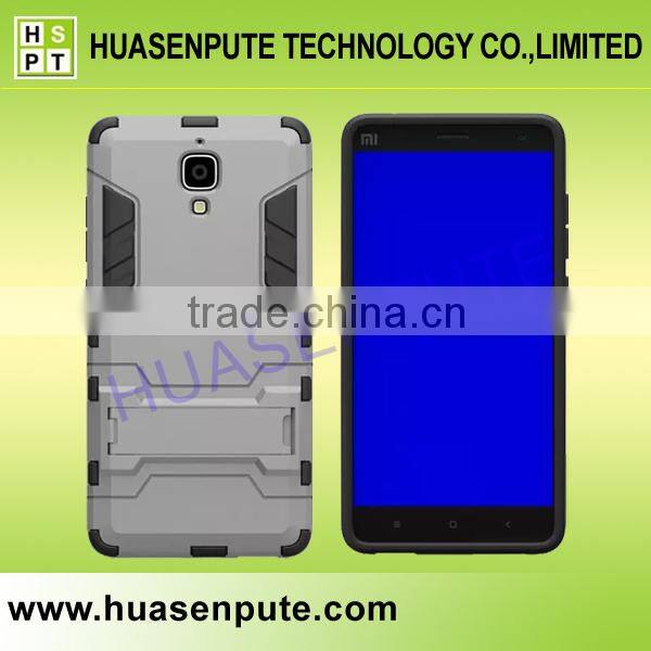 Wholesale 3 in1 Robot Silicon Rubber + Hard Plastic Stand Case for Xiaomi 4