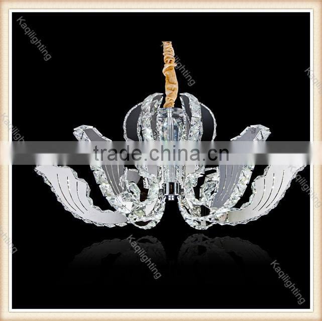 Factory-outlet Luxury Big Crystal led Chandeliers Exquisite carft Clear K9 Modern Pendant Hanging Light for villa, hotel, hall