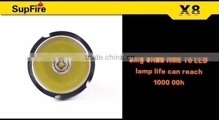 Supfire X8 Rechargeable Flashlight 10w Led Waterproof Torch